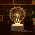 Lampe lumineuse 3d nocturne